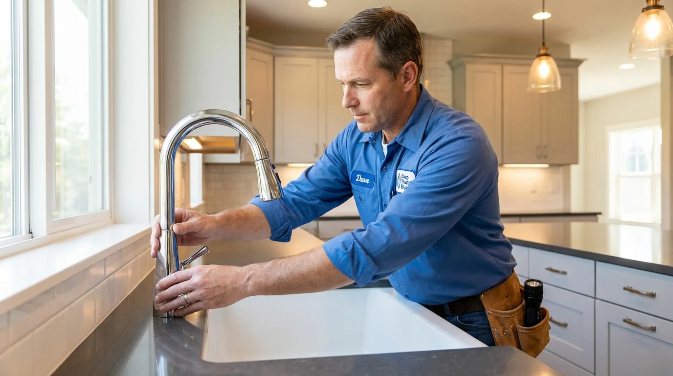 Kitchen faucet installation by Johns Plumbing LLC in Topanga