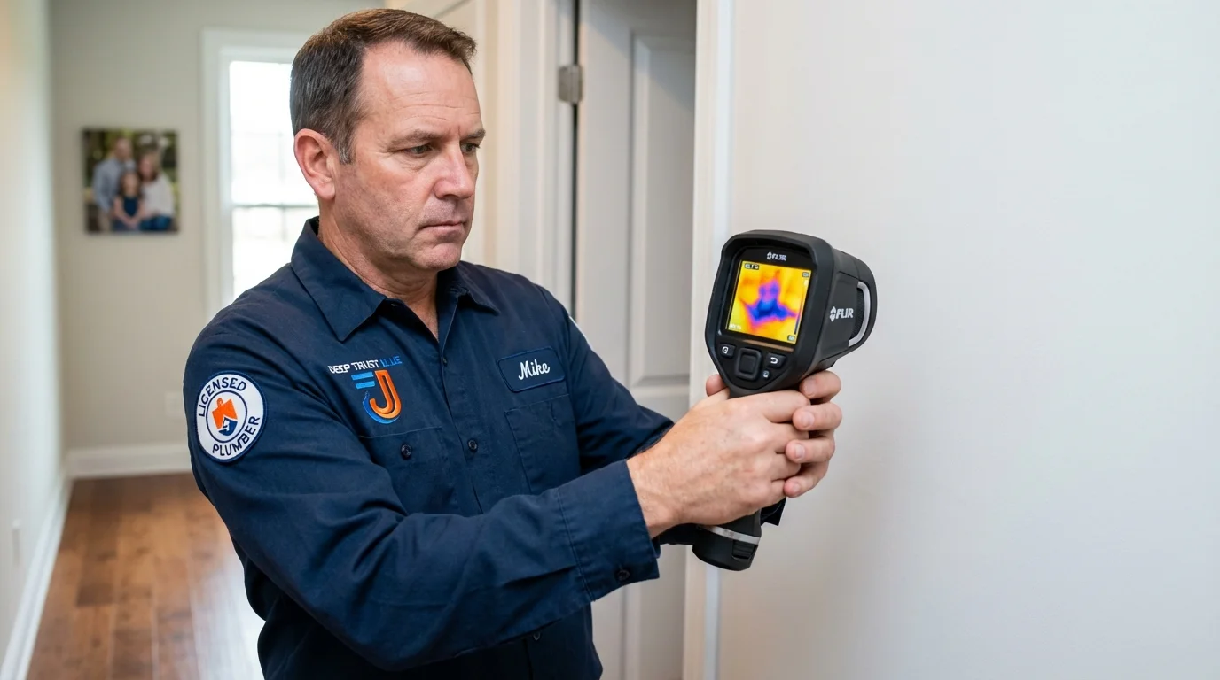 Thermal imaging leak detection by Johns Plumbing LLC in Topanga